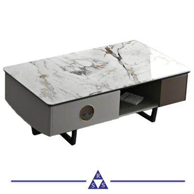White Sintered Stone Desk