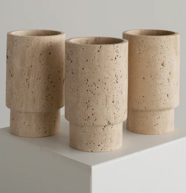 TRAVERTINE VASE - WINE COOLER best