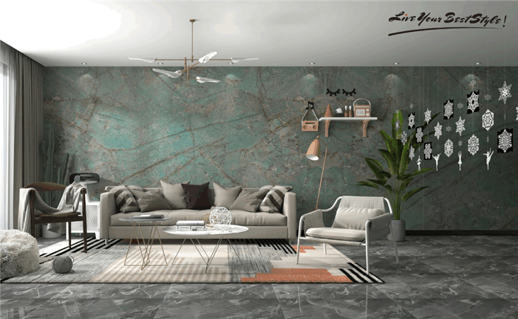 Wall Panel Stone New Amazon Green Sintered Stone Cladding Veneer high quality