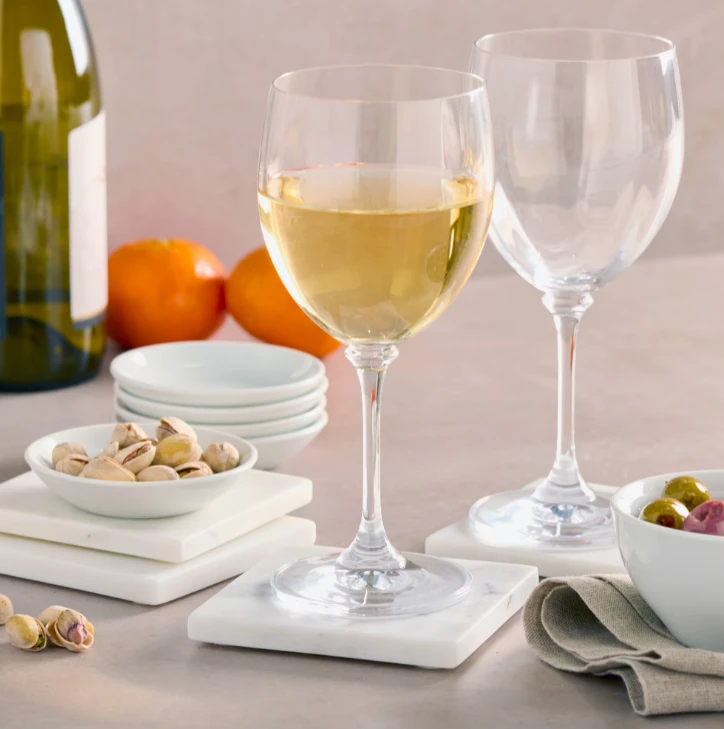 White Carrara Marble Coasters For Home Use best
