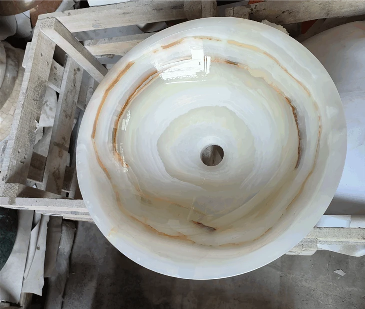 White Onyx Marble Bathroom Sink Table Top Basin Sink best