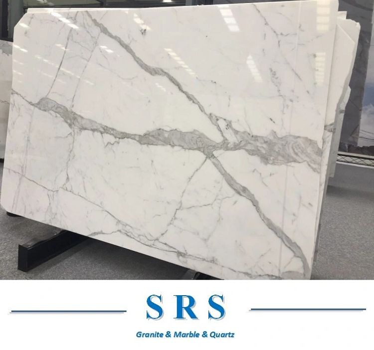 Wholesale High Quality Polished Italian White Calacatta Marble Slabs