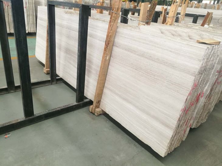White Wood Marble For Hotel Floor
