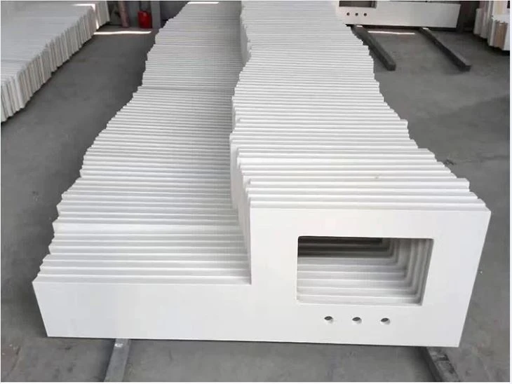 Pure White Color Quartz Vanity Top