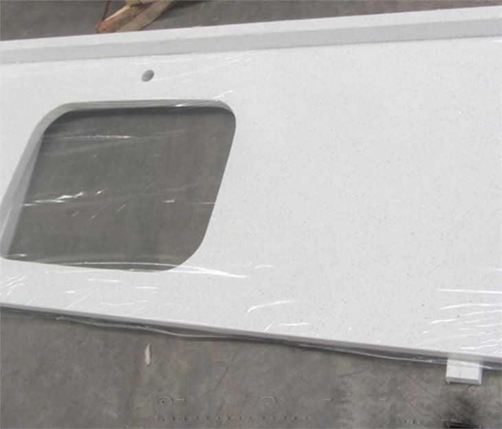 White Crystal Quartz Slab