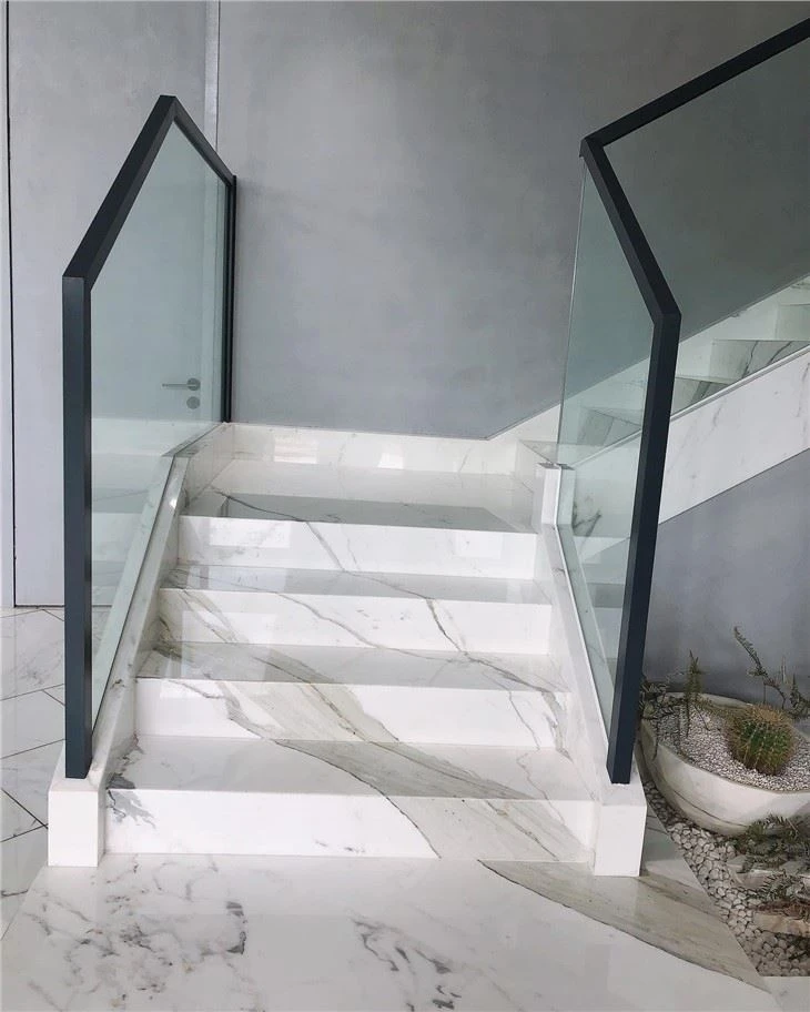 Calacatta White Marble stair