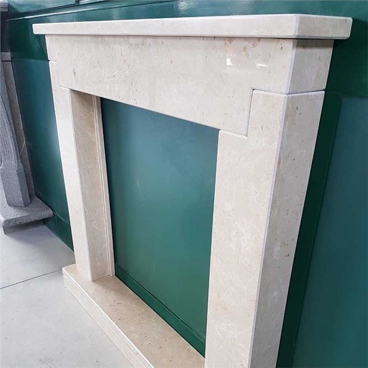 Crema Nuova Marble Fireplace