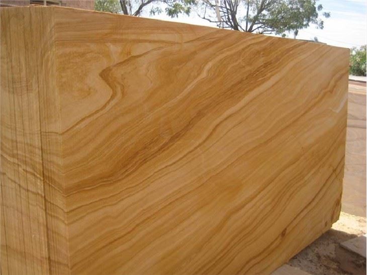 Yellow Wooden Sandstone Slabs
