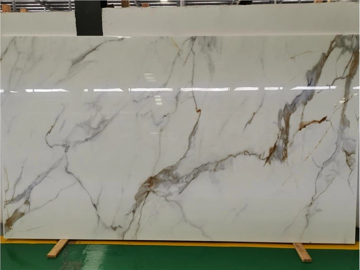 Calacatta Gold Nano Glass Bookmatch