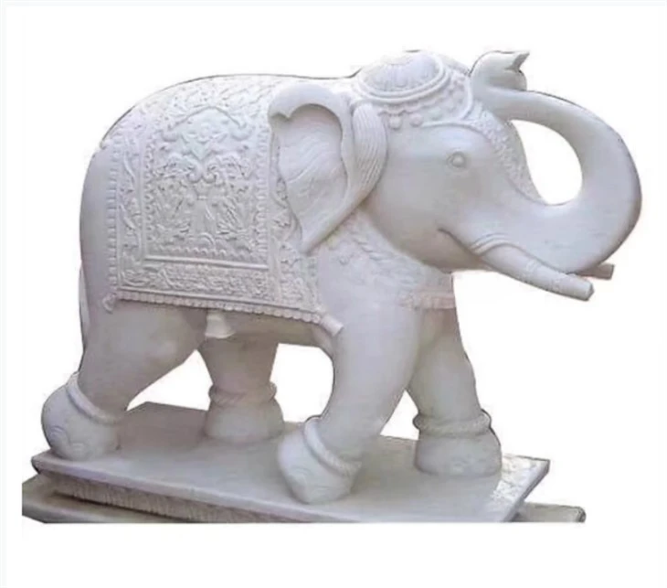 Hand Carved Stone Animal Garden Sculpture For Sale