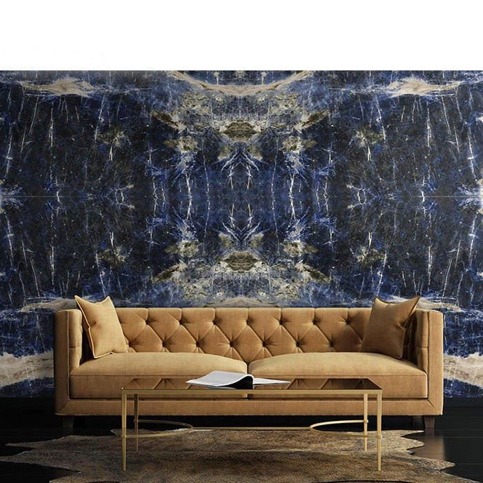 Brazil sodalite blue marble for villa decor