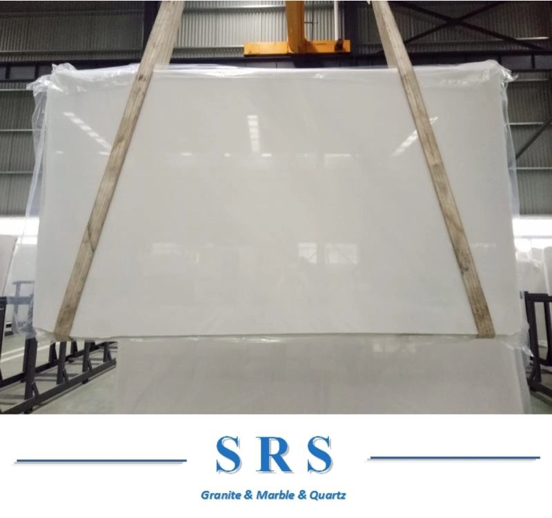 Polish Pure White Marble For Floor Tile