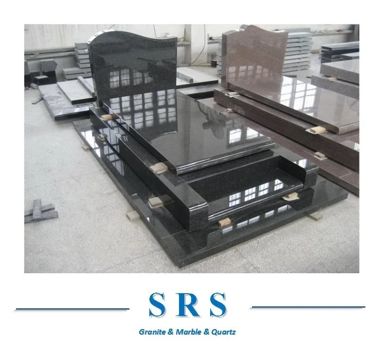 Polished Granite Monument With Custom Design in European/Russian/American/France Style