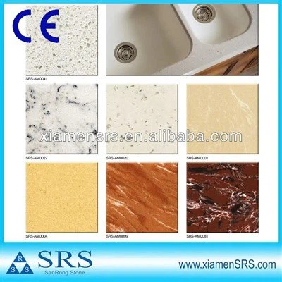 Polished Colorful Artificial Marble Tile And Slab