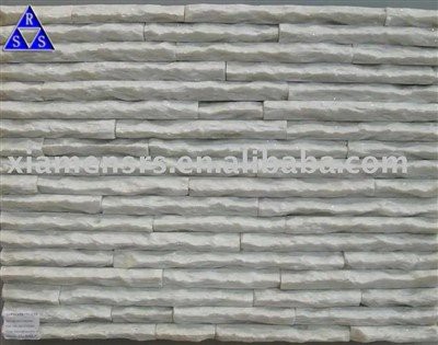 Pure White Quartz Quartzite Slacked Stone Culture Stone For Wall