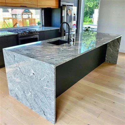 Viscount White Granite Slab For Wall/Countertop/Island