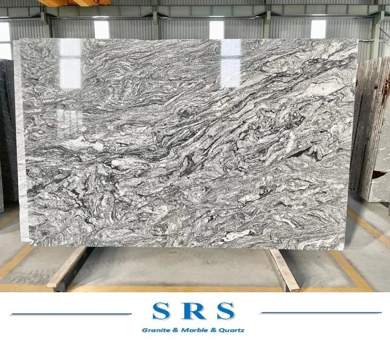 Viscount Black White Granite For Countertop/Vanitytop/Slabs
