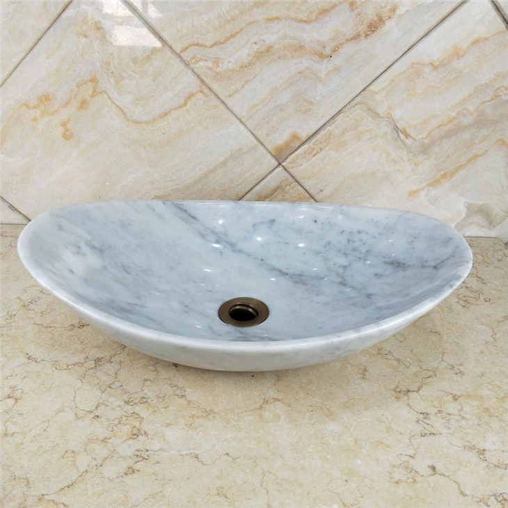 White Marble Sinks With Different Shapes